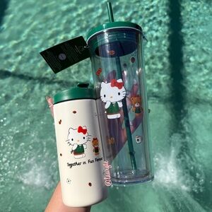 Starbucks x Hello Kitty Acrylic Tumbler and Stainless Tumbler Bundle